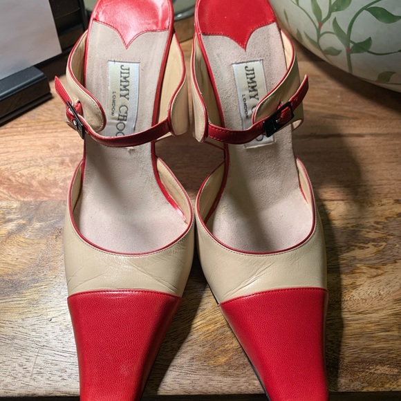 High heel Jimmy Choo. Gently used. light crease on front of shoe. classy shoe. - Picture 5 of 6